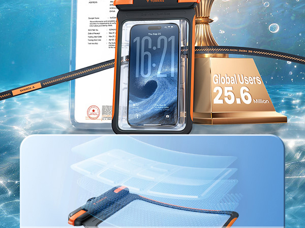 waterproof phone pouch floating