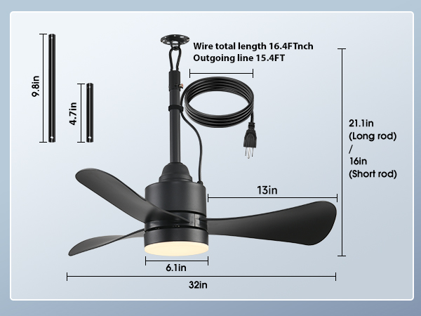outdoor hanging fan