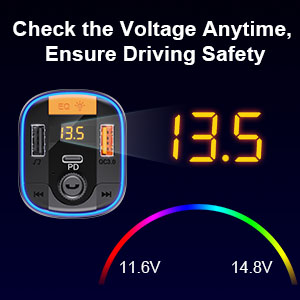 Bluetooth car adapter bluetooth fm transmitter for car