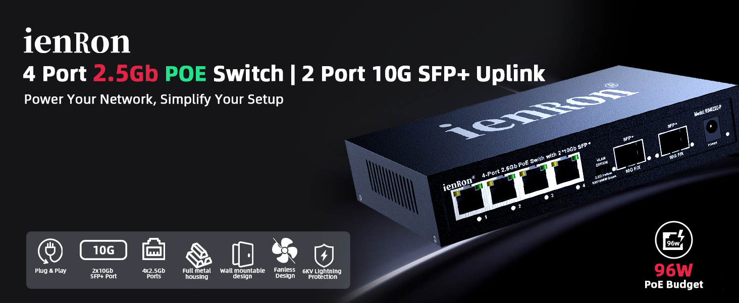 4 PORT 2.5G POE SWITCH