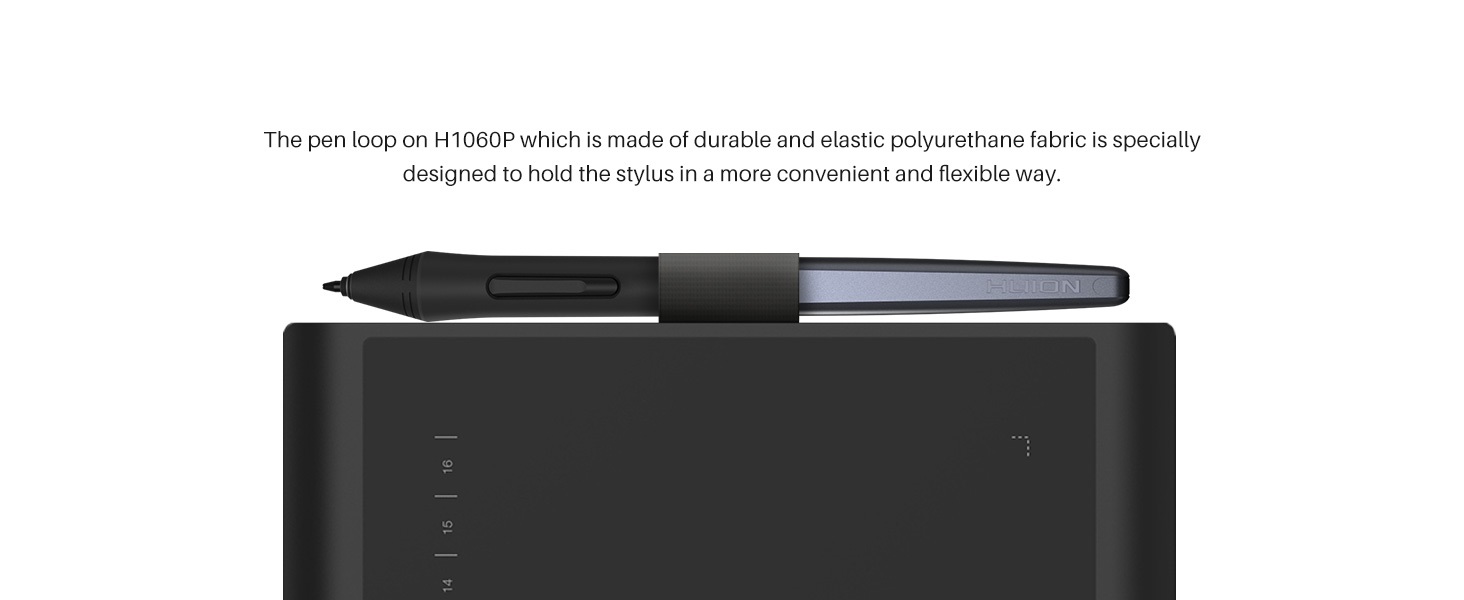 HUION Inspiroy H1060P Graphics Drawing Tablet with 8192 Pressure Sensitivity Battery-Free Stylus