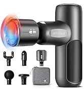 arboleaf Mini Thermacool Massage Gun, Heat and Cool Muscle Massager for Back Pain Relief, Hot Col...
