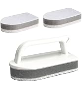 Handle Bathtub Sponge Scrubber, Scrub Brushes for Cleaning Bathroom Scouring Pad Sponge, Non-Scra...