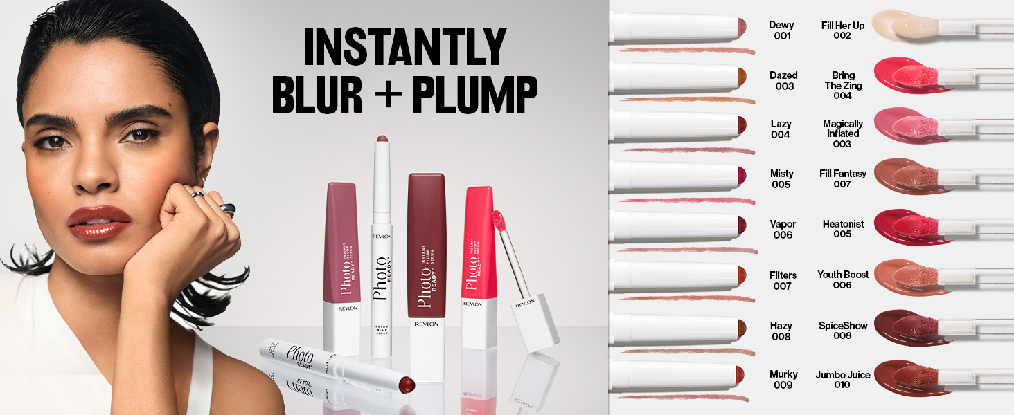 Photoready instant blur liner + plump serum gloss