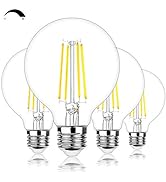 G25 LED Edison Dimmable Globe Light Bulbs 100Watt Equivalent 1200LM 5000K Daylight White LED Vani...