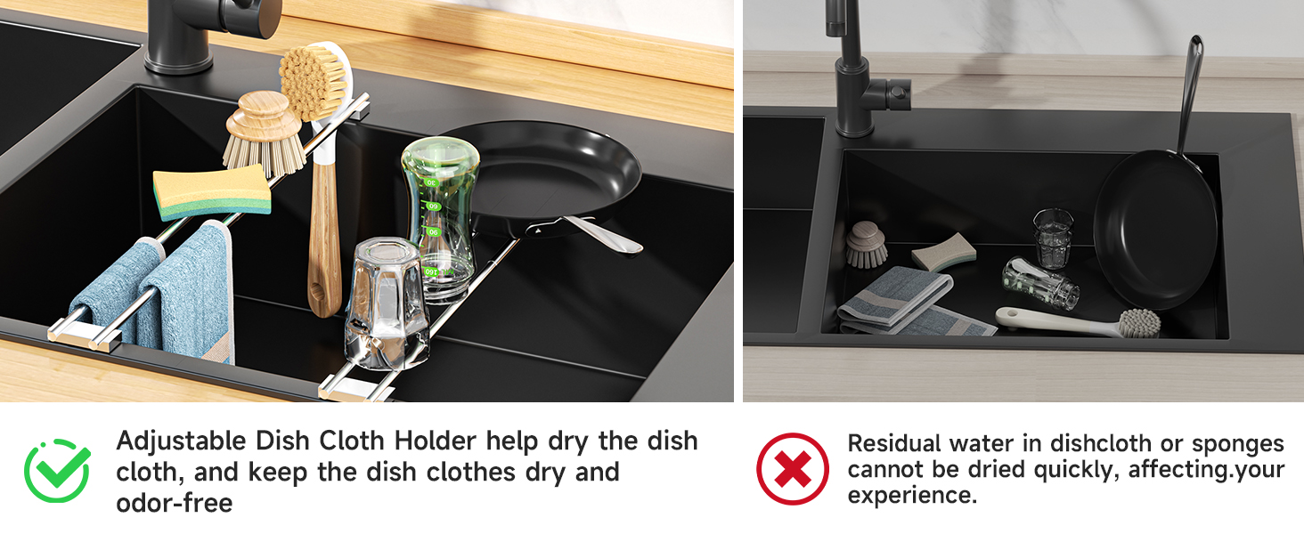 dish rag rack