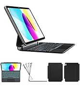 RAYMCRAFT for iPad 11th(A16, 2025)/10th Generation Case with Keyboard, Magic Keyboard 2022, Sprin...