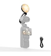 NEEWER Mini LED Auxiliary Fill Light Compatible with DJI OSMO Pocket 4 Gimbal Camera, 1W CRI95 20...