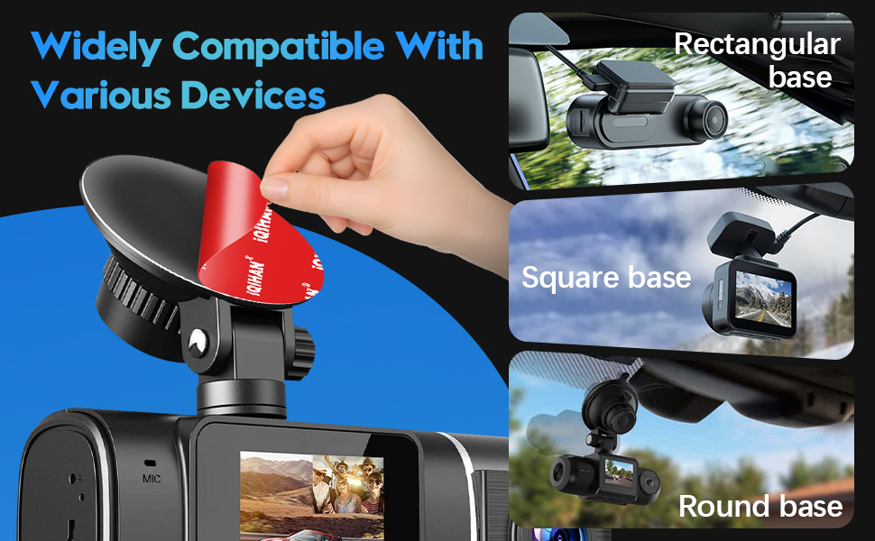 dash cam sticky adhesive pads replacement dashcam double sided tape