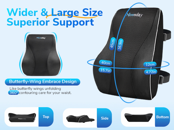 Lumbar Pillow with High Backrest