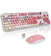 FOPETT Keyboard and Mouse Sets Wireless Keyboard and Mouse Sets,Reliable 2.4 GHz Connectivity for...