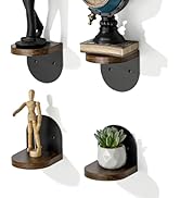 SAYAYO Small Floating Shelves for Wall Storage, 4 x 4 Inch Wall Shelves for Bedroom Decor, Mini D...