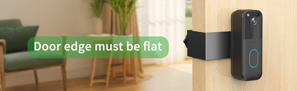 Suitable only for doors with straight edges
