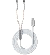 HITIME XVX Keyboard Cable, 2-in-1 USB C to USB A Cable for Mechanical Gaming Keyboard, LED Braide...