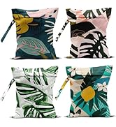 zcyxuuw 4 Pcs Waterproof Beach Essentials - Wet/Dry Bags for Pool, Swimsuit, Diapers, Makeup, Cru...