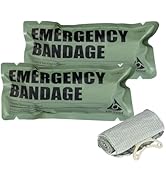 6" Israeli Style Emergency Bandage, Compression Trauma Wound Dressing, Combat Tactical First Aid ...