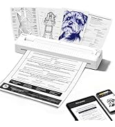 Bagana Inkless Portable Printer, Wireless Thermal Small Bluetooth Mobile Travel Printer for iPhon...