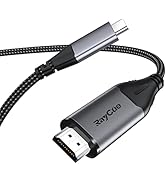 USB C to HDMI Cable 6.6ft, RayCue USB Type C to HDMI Cable for Home Office, Thunderbolt 3 Compati...