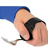 Hand Strap Utensil Holder,Elastic Aid Utensil Cuff Holder Strap for Elderly,Makes Mealtime or Oth...