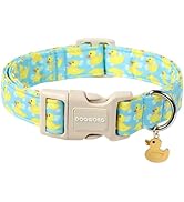 DOGWONG Duck Cotton Dog Collar, Summer Cute Dog Collar Durable Soft Fabric Pet Dog Collars Puppy ...