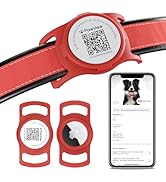 PawView AirTag Dog, AirTag Cat Collar Holder - Scan Alert | Instant Lo...