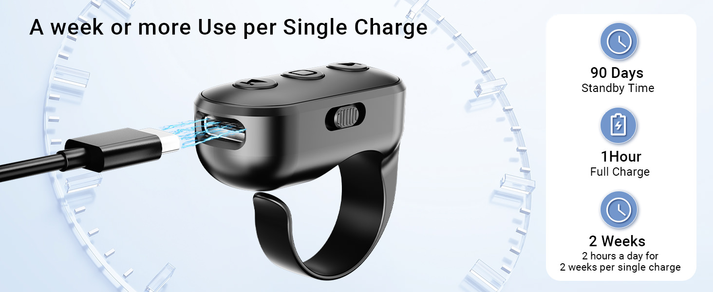 A week or more Use per Single Charge