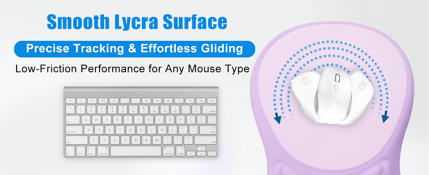 smooth lycra mouse pad