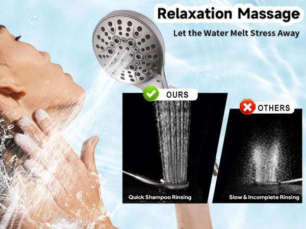 high pressure shower head with handheld