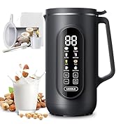 KIDISLE 8-in-1 Nut Milk Maker Machine, 35oz Plant-Based Milk &amp; Soup Machine with 12H Delay Start,...