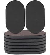 8PCS Furniture Sliders, 3-1/2" x 6" Oval Sliders for Hardwood Floors, Furniture Moving Pads for H...