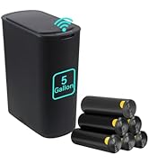 LJIACLEA 5 Gallon Motion Sensor Bathroom Trash Can Automatic Garbage Cans with Lid Touchless Smar...