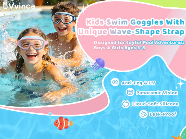 Kids Swim Goggles 2 Pack