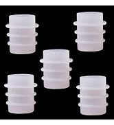 5Pcs Silicone Wine Bottle Stopper Mold Set, Crystal Epoxy Resin Cork Cover, Reusable Beverage Bot...