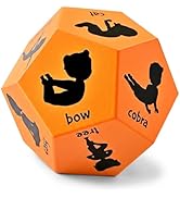 Covelico Yoga Dice - Yoga for Kids, Pose and Play Peaceful Kids Stretching Gymnastics Games and P...