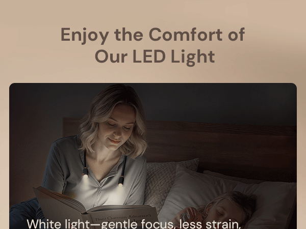 red light neck reading light