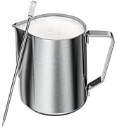 Maestri House Milk Frothing Pitcher, 12oz Espresso Steaming Pitcher Milk Frother Cup, Milk Coffee...
