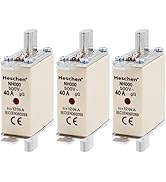 Heschen NH Fuse Link, NH000, 40A, gG, Front Indicator Combination Detector, Pack of 3