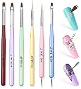 Modelones Nail Art Brushes Set, Nail Art Design Pen Painting Tools with Nail Extension Gel Brush,...
