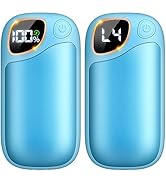 Hand Warmers Rechargeable - 2 Pack Magnetic Electric Hand Warmer 7000mAh, 20Hrs Warmth 4 Levels H...