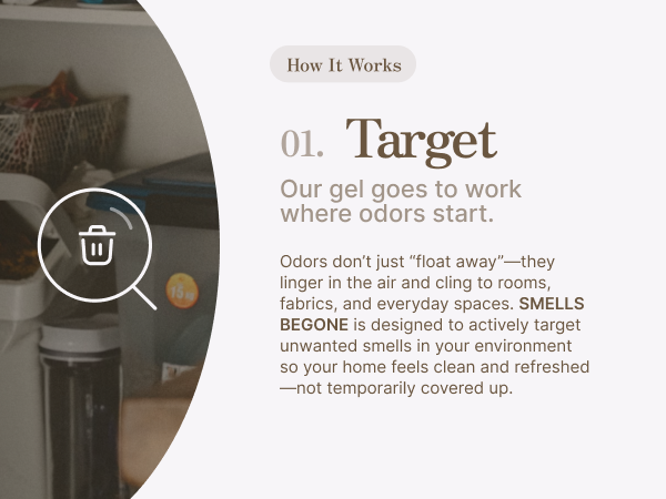 target: our gel goes to work where odors start
