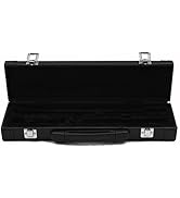 summina Portable Gig Bag Box Leather for Western Concert Flute with Buckle Foam Cotton Padded and...