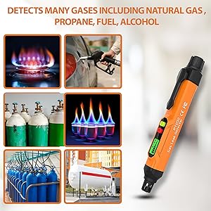 Detects many gases