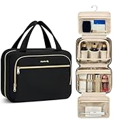 Hanke Hanging Travel Toiletry Bag for Women, Water-Resistant Makeup Organizer with Hook, Cosmetic...