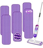 Reusable Mop Pads Compatible with Swiffer PowerMop, Microfiber Mop Pads Refills Mop Heads Replace...