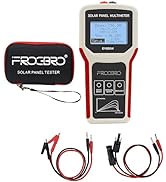 FrogBro Solar Panel Tester Photovoltaic Multimeter Upgrade EY800W with Ultra Clear LCD, Smart MPP...