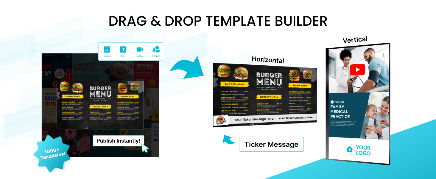 Digital Signage player, signage media player, media player 4k, advertising player, ez ad