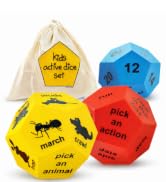 Covelico Exercise Dice for Kids - PE Equipment for Elementary School, Indoor Recess Games &amp; Outdo...