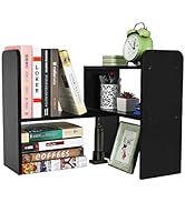 PAG Desk Organizer Desktop Shelf Adjustable Countertop Bookshelf Small Table Shelves Book Organiz...