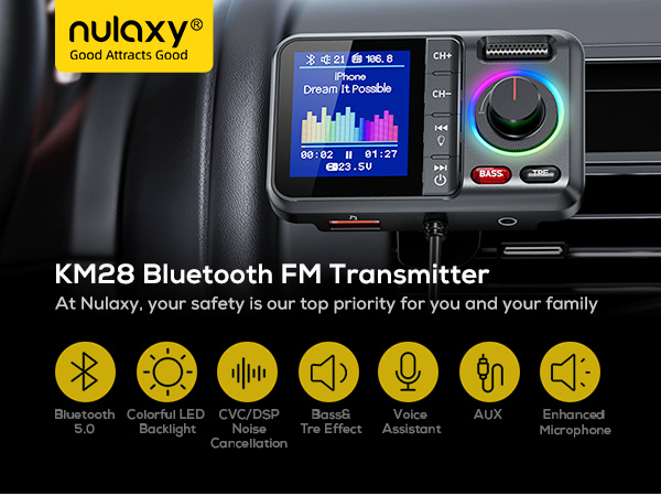 fm transmitter bluetooth for car