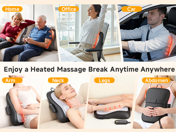 back and neck massager with heat